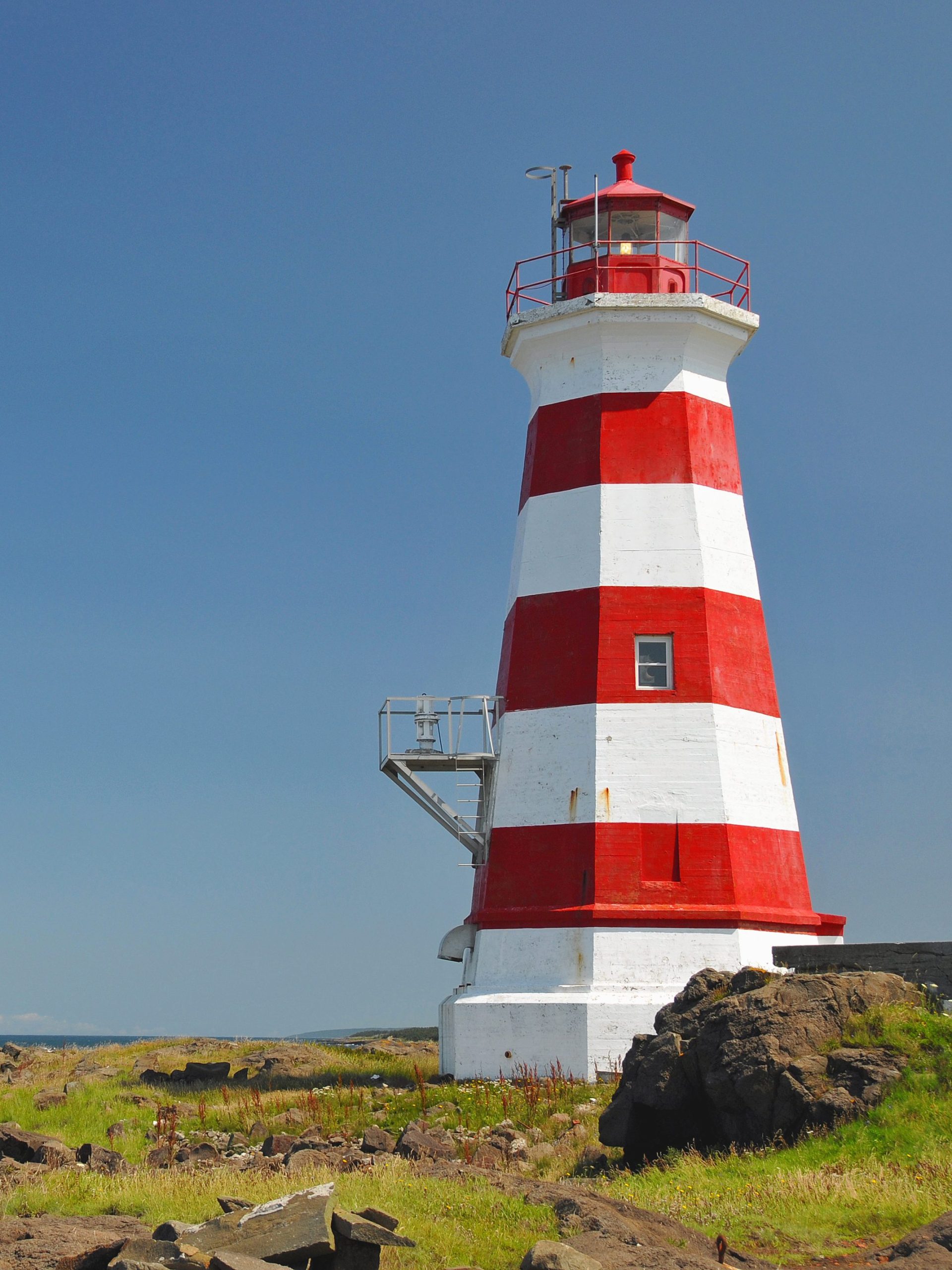 Red and white lighthouse